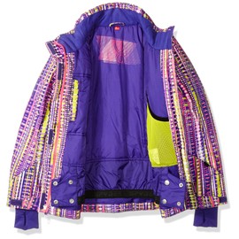 Spyder Girls Lola Jacket, Size 18, Harmony Acid Print/Bryte Bubblegum
