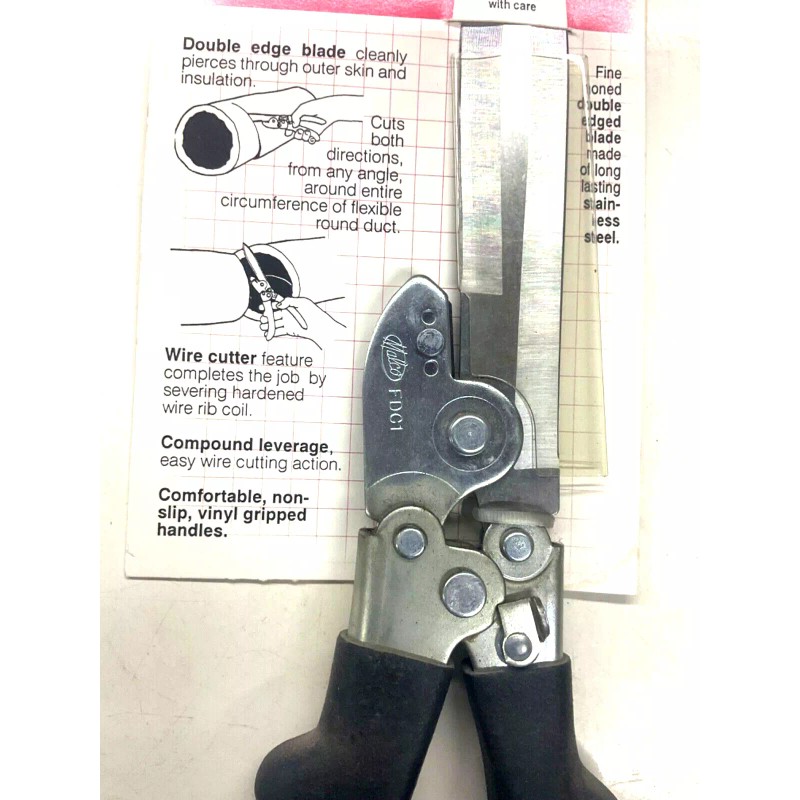 MALCO NEW! MALCO TOOLS DOUBLE EDGE FLEX DUCT CUTTER w/