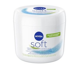 NIVEA Soft (1 x 500 ml), all-purpose cream with jojoba oil and vitamin E, intensive moisturising cream for the care of face, body and hands, paraben-free