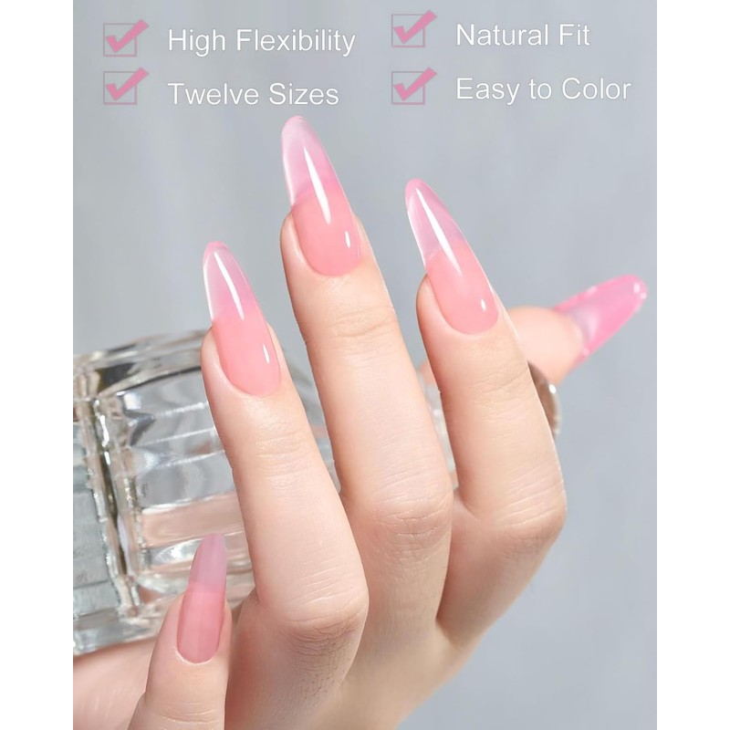 CULEB Dual Nail Forms Set, 4 Style 12 Sizes Nail