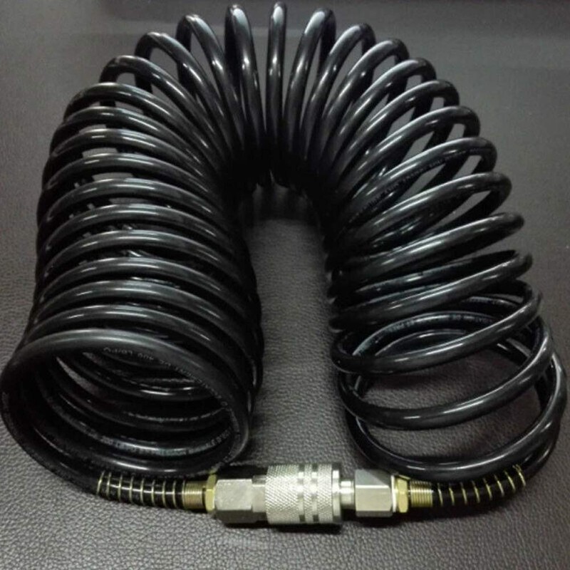Air Hose,25ft Air Compressor Hose with Bend Restrictor,PE Recoil Air