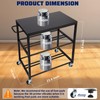 EnigmaSoul 3D Printer Stand with Filament Storage, Sturdy Wooden 3D