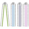 4Pack Folding Ruler Transparent 30cm 300mm Folding Ruler Clear (Multicolor-4Pcs)