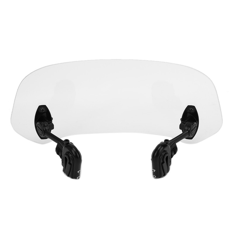 Motorcycle Windshield Extension Heighten Windscreen Adjustable Wind Rain Air Deflector