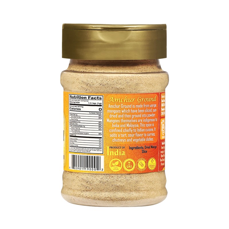 Rani Amchur (Mango) Ground Powder Spice 3oz (85g) PET Jar