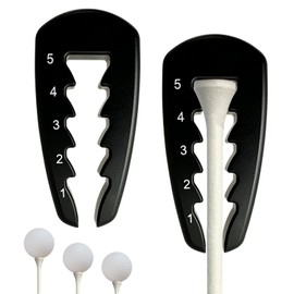 LETTERASHQP 2 Stück Golf Tees Height Tool Tees Golf Zubehör Golf Tee Height Setter Tee Golf Golftees Training Aids Golf Tees Kunststoff