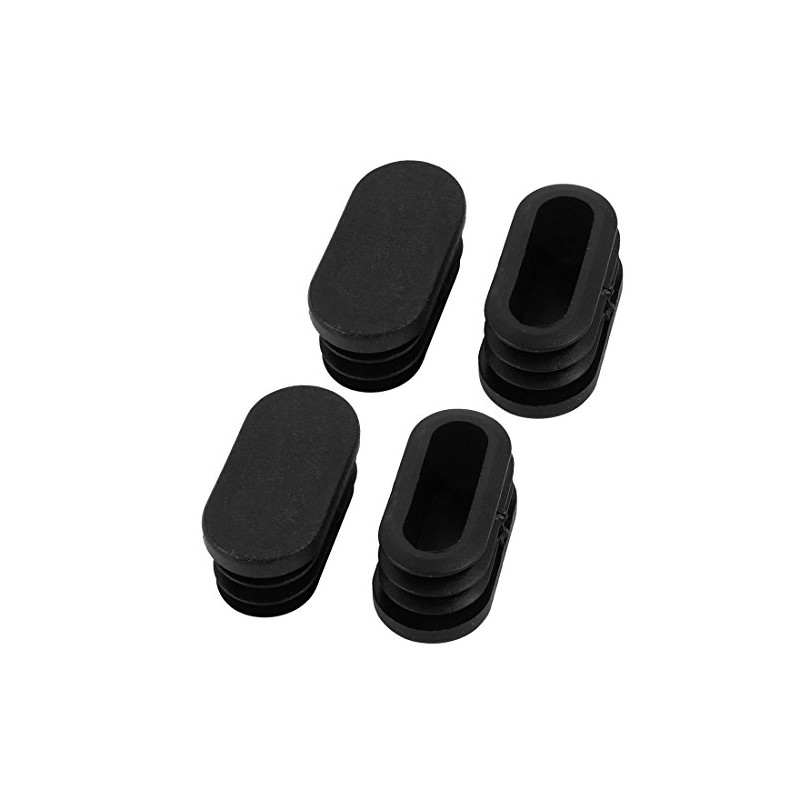 uxcell 40mmx20mm Plastic Non Slip Oval Chair Table Leg Protectors