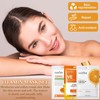 Vitamin C Gel Maske,Kurkuma-Vitamin-C-Ton-Maske,Vitamin C Tuchmaske,Vitamin-C-Maske,Glättet und Hydratisiert mit Glow-Effekt,