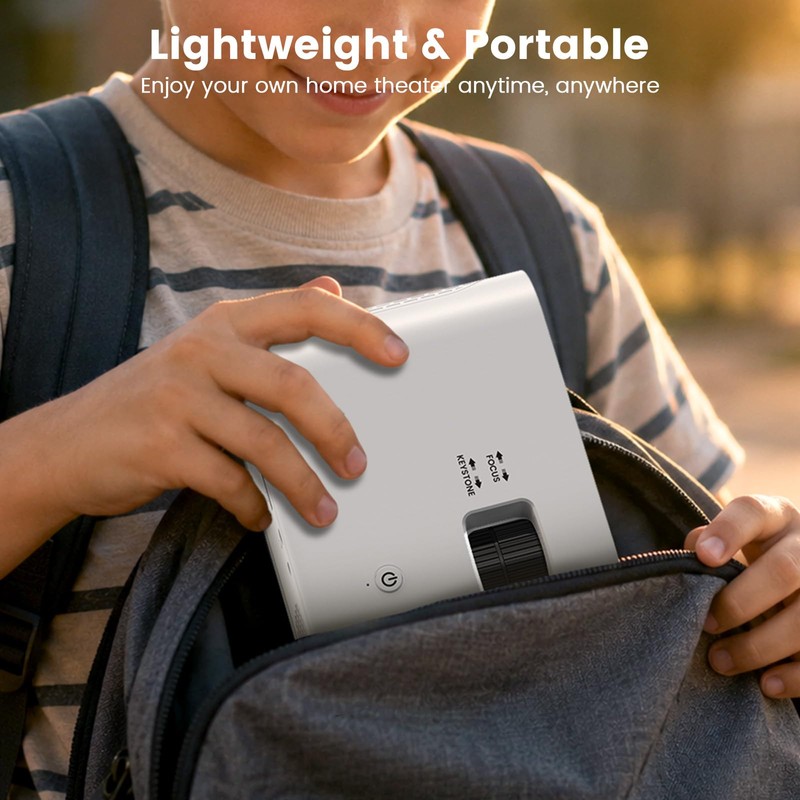 YOWHICK Mini Portable Projector for Home Theater & Movie