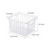 SANNO Freezer Baskests Organizer Bins, Freezer Wire Storage Basket Refrigerator