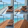 Bare Decor EZ-Floor Interlocking Flooring Tiles in Solid Teak Wood