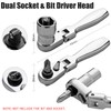 Bestgle 2 in 1 Mini Ratchet Wrench Screwdriver, 72 Teeth