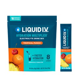 Liquid I.V. Liquid I.V.? Hydration Multiplier - Tropical Punch | Electrolyte Powder Drink Mix | 1 Pack (16 Servings)