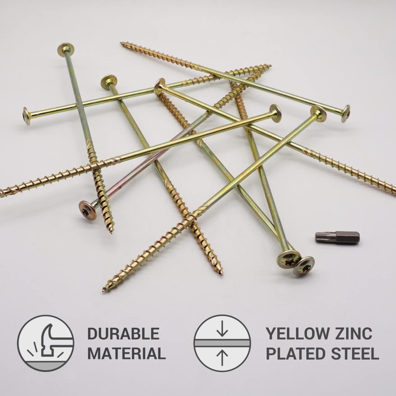 (Pack of 20 pcs) Galvanized Steel 6.0 x 200 mm