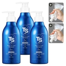 뉴TS 쿨샴푸 500g X 3EA + 소분 파우치 New TS Cool Shampoo 500g x 3 + Refill Pouches