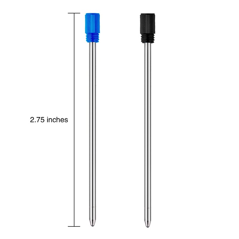 24 Pieces Ballpoint Pen Refills for Diamond Crystal Stylus Pens,