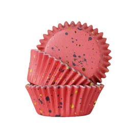 PME Cupcake Cases Foil Lined, Pink & Gold Flecks Pk/30