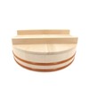 BambooMN 14.2" Hangiri Oke Sushi Rice Cooling Bowl/Tub with Lid,