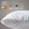 KURNI Pillow Protectors 4 Pack Cover White, Anti Allergy Zipped