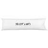 5ft White Bolster Pillowcase, 60” King Bolster Pillowcase Pregnancy Support