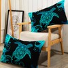 Nttopship Blue Sea Turtles Comforter Set, Full Size, 3-Piece (1