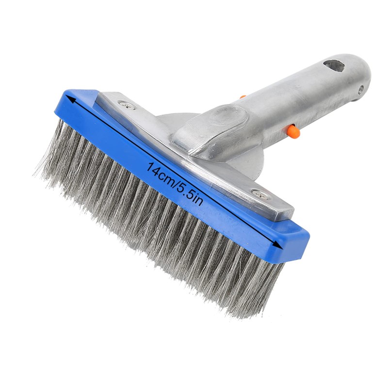 Swimming Pool Stainless Steel Brush, 5.5in, Easy to Glide, Easy