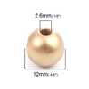 365 Metallic Gold Wood Beads Bulk 12mm Round Wood Bead