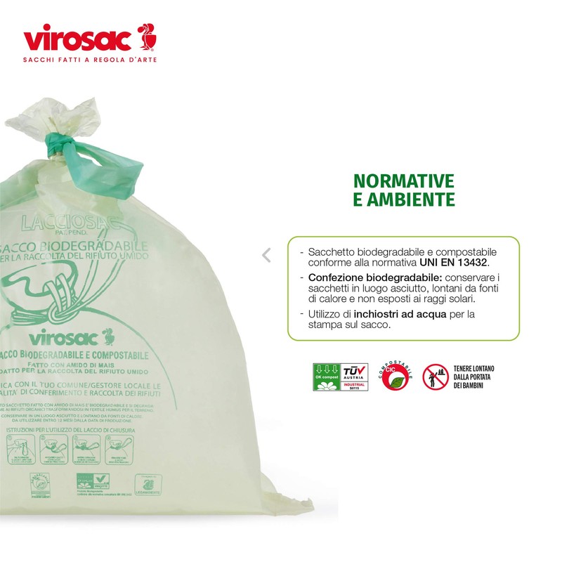 Virosac Biodegradable Bin Liners (Pack of 3)