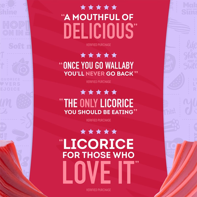 Wiley Wallaby Licorice 24 Ounce Classic Gourmet Australian Style Soft