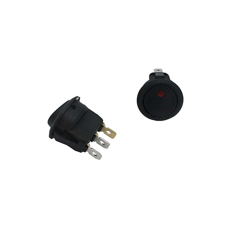 Lumonic 5 x Plastic Rocker Switch Off Switch Diameter 23