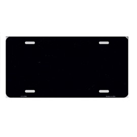 Navy Blue Solid Metal Novelty License Plate Tag LP-2366