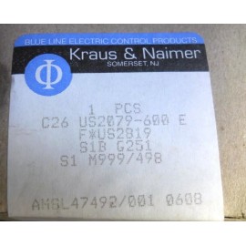 KRAUS NAIMER C26 US2079-600E 3-POSITION ROTARY SELECTOR SWITCH W/LOCKOUT NEW