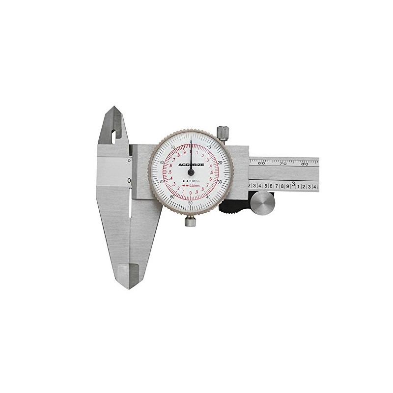 Accusize - 8" x 0.001"/200mm x 0.02mm, Inch/Metric Dual Needle
