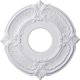 Ekena Millwork CM12AT Attica Ceiling Medallion, 12 3/4"OD x 3 1/2"ID x 1/2"P, Factory Primed