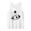 Cute Rocketship Surfing Astronaut in Outer Space for Kids Tank