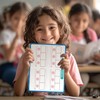 Phonemic Awareness Dry Erase Board,9" x 12" Double Sided Syllable
