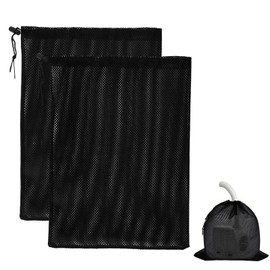 YIZHIXIANGQ Pumpenfilter-Netzbeutel, 2 Stück Filterbeutel Aquarium, Teichpumpe Filterbeutel, 31 x 41 cm, Pumpennetzbeutel mit Kordelzug, Pumpen-Barriere Tasche, Filtertasche für Aquarium Garten Teich