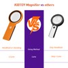 Magnifying Glass with Light and Stand, Foldable Handheld Magnifying Glass