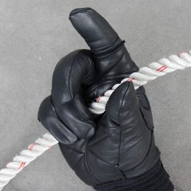 Yuasa Glove TONBO RESCUE Rope Descent Cow Genuine Leather Gloves Large Size C3073BK-L Inspection and Maintenance, General Work, Rope and Wire Work, Disaster Relief, Disaster Prevention, Leisure