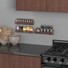 Simple Houseware Wall Mounted Spice Rack Shelves Organizer, Bronze, 3-Pack