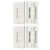 iMBAPrice 1-Gang Brushed Wall Plate - Decora Style Cable Pass