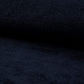 Cuddlesoft Bamboo Wellness Terry Towelling Fabric Material - Navy, 1Mtr - 150cm x 100cm