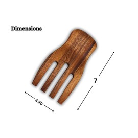 Salad Hands - Set of 2 Acacia Wood Salad Servers for Easy Tossing & Serving of Salad, Pasta, Fruit, and More – Perfect Kitchen Accessory