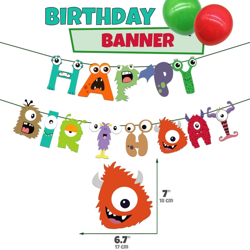 Monster Birthday Party Supplies