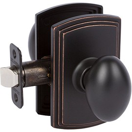 Delaney Hardware 101T-CN-US10BE-Passage Canova Knob Passage, Edge Oil Rubbed Bronze