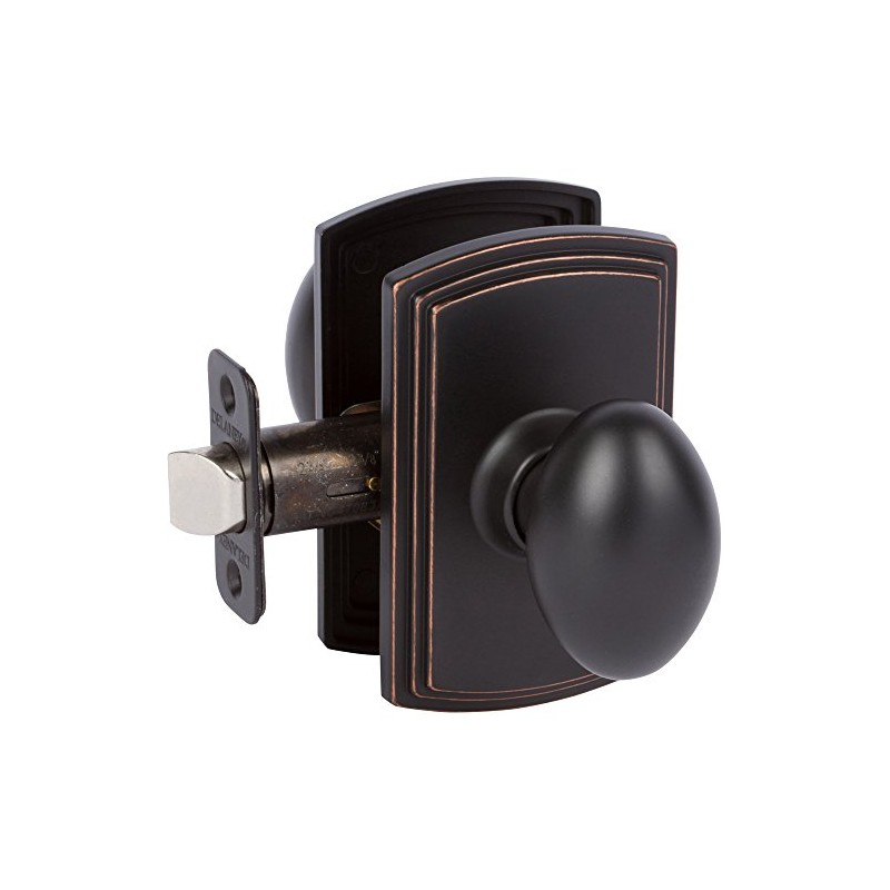 Delaney Hardware 101T-CN-US10BE-Passage Canova Knob Passage, Edge Oil Rubbed Bronze