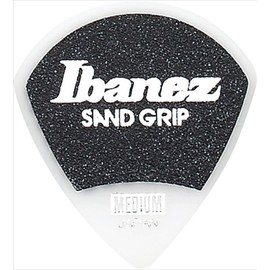 Ibanez PPA18MSGWH PPA18MSGWH Picks with Anti-Slip Material Sand Grip Pick [MEDIUM] Pack of 6 White