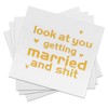 50 servilletas de cóctel de 3 capas para bodas, compromisos,