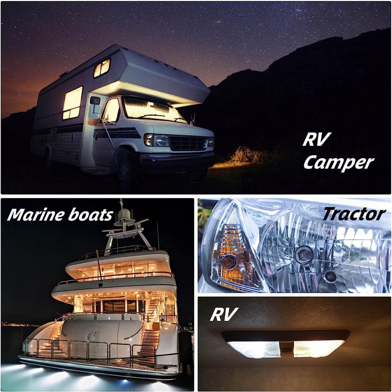 HRYSPN 4PCS BA15S LED bulb p21w 12V 24V, 1141 LED