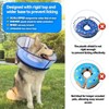 Upgraded Inflatable Dog Cone Collar for Dogs After Surgery,Adjustable Soft